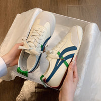 Damen modische Sneakers mit atmungsaktivem Obermaterial und sportlichem Design – Hellblau