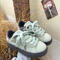 Damen modische Sneakers mit atmungsaktivem Obermaterial und stoßdämpfender Sohle – Mintgrün