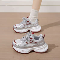 Damen Sportliche Laufschuhe mit atmungsaktiver Oberfläche und dämpfender Sohle – Bordeaux