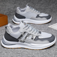 Damen Sportliche Sneaker mit modischem Design und atmungsaktivem Obermaterial – Grau