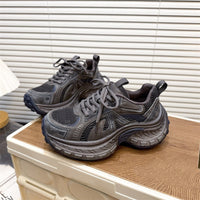 Damen Sportliche Lauf- und Freizeitschuhe mit atmungsaktiver Obermaterialstruktur und dämpfender Sohle – Blau