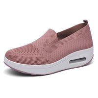 Damen Komfortable Slip-On Sneakers mit Luftpolstertechnologie – Rosa