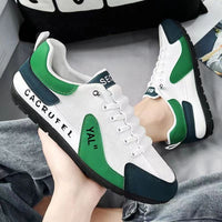 Damen Sportliche Lauf- und Freizeitschuhe mit atmungsaktivem Obermaterial und rutschfester Sohle – Weißgrün