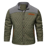 Davici | Herren Colorblock-Jacke – Olivgrün