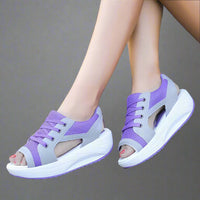 Nicole | Orthopedische Komfort-Sandalen – Lila