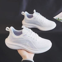 Damen Hochwertige Laufschuhe mit atmungsaktivem Obermaterial und flexibler Dämpfungstechnologie – Weißlila