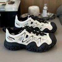 Damen Sportliche Sneakers mit innovativer Mesh-Konstruktion und dämpfender Sohle – Schwarz