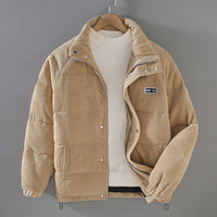 Emilian | Cord Veloursjacke – Khaki