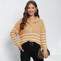 MOCK NECK LANGARM ZIP-UP PULLOVER | MODERNER STIL, KOMFORTABEL, VIELSEITIG – Mandarine