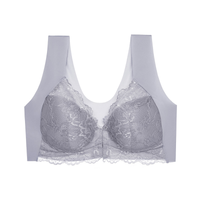 Damen Bh Mit Frontverschluss | Komfortabel – Grau