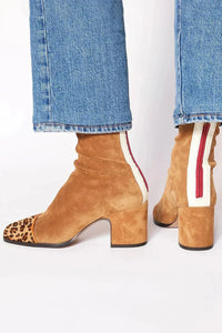 Eva - Damen Elegante Stiefel mit Absatz – Hellbraun