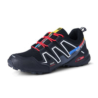 Damen Leichte Trailrunning-Schuhe mit Strapazierfähigem Obermaterial und Rutschfester Sohle – Schwarz