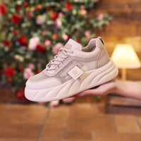 Damen Sportliche Sneaker mit atmungsaktiver Mesh-Oberfläche und dämpfender Sohle – Khaki