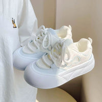 Damen Sportliche Sneakers mit atmungsaktiver Oberflächenstruktur und dämpfender Sohle – Blau