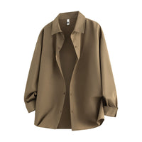 Ida | Fließende Oversized Hemdbluse – Khaki
