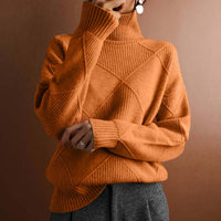 Denise | Warme Strickjacke – Orange