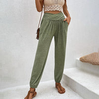 Zuma Yogahosen | Leichte luftige Sommerhosen Damen – Grün