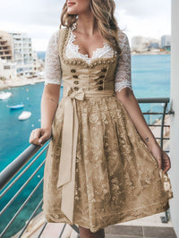 Mirjam | Damen Traditionelles Trachten Dirndl – Khaki