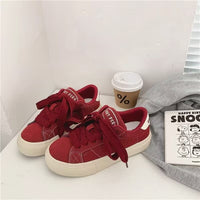 Damen Sportliche Sneakers mit superflexibler Sohle und trendigem Design – Rot