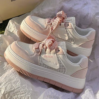 Damen Sneakers mit sportlich-elegantem Design – Rosa