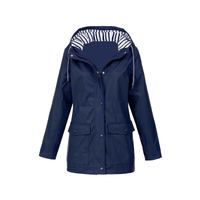 Regenjacke für Damen | Wasserdicht – Marineblauw
