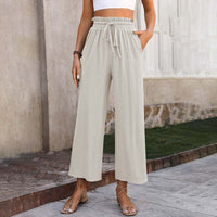 Gaia Sommerhose | Elegante luftige sommerhosen damen – Beige