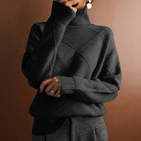 Denise | Warme Strickjacke – Schwarz