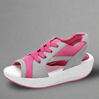 Nicole | Orthopedische Komfort-Sandalen – Rot