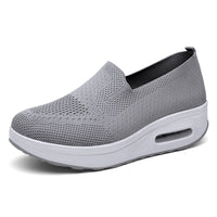 Damen Bequeme Slip-On Sneakers mit Luftpolstertechnologie – Grau