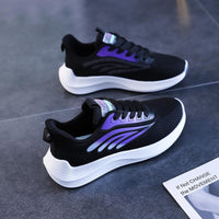 Damen Sportliche Laufschuhe mit atmungsaktivem Obermaterial und dämpfender Sohle – Lila
