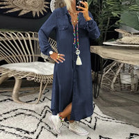 Vera - Denim-Kleid für Damen – Dunkelblau