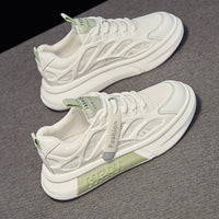 Damen Sportliche Sneaker mit atmungsaktiver Netzstruktur und ergonomischer Dämpfung – Grün