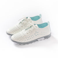 Damen Atmungsaktive Freizeitschuhe mit perforiertem Obermaterial und flexibler Sohle – Weiß