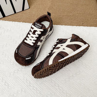 Damen Sportliche Lightweight Sneakers mit atmungsaktivem Obermaterial und rutschfester Sohle – Braun