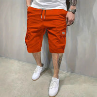 Caldor - Strukturierte Cargoshorts – Orange