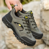 Herren Outdoor-Sneaker mit rutschfester Sohle und atmungsaktivem Obermaterial – Grün