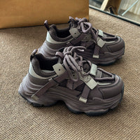 Damen Sportliche Chunky Sneakers mit innovativer Dämpfung und Trenddesign – Lila