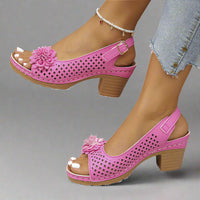 Benigna | Komfort-Sandalen mit Schnalle – Rosa