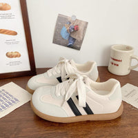 Damen Sportliche Sneaker mit gepolsterter Innensohle und rutschfester Sohle – Cremeweiß
