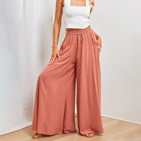 La Bali Sommerhose | Relaxed luftige sommerhosen damen mit Weite Beinhosen – Orange