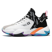 Damen Hochgeschnürte Sport Sneakers mit stoßdämpfendem Design und stylishem Obermaterial – Weißschwarz