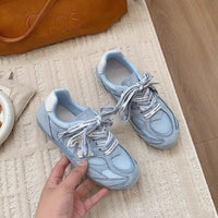 Damen Sportliche Sneaker mit atmungsaktivem Netz-Obermaterial und modischem Design – Hellblau