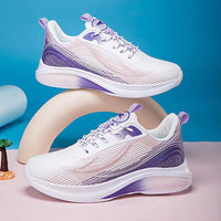 Damen Atmungsaktive Komfortlaufschuhe mit flexibler Dämpfungstechnologie – Lila