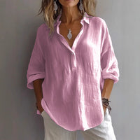 Didi™| Elegante Bluse mit V-Ausschnitt – Rosa