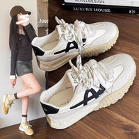 Damen Sportliche Sneakers mit dicker Profilsohle und atmungsaktivem Obermaterial – Grau