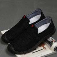 Damen Elegante und bequeme Slip-On Freizeitschuhe – Schwarz