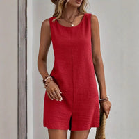 Nele | Sommer-Romper mit Lockerer Passform – Rot