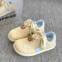 Damen Sneaker mit innovativem Schnürsystem und komfortablem Fußbett – Gelbblau