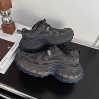 Damen Sportliche Chunky Sneakers mit rutschfester Sohle und atmungsaktiver Mesh-Konstruktion – Blau