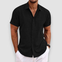 River |  Short Sleeved Shirt – Schwarz